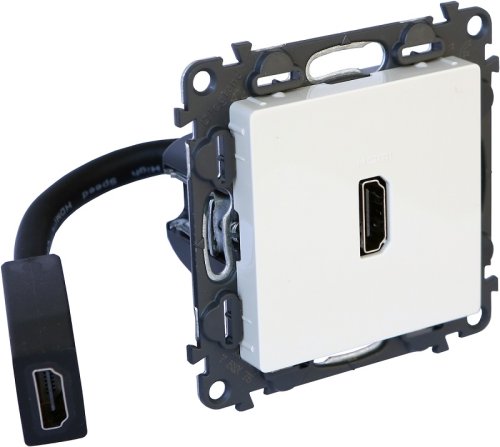 Розетка HDMI без рамки Legrand Valena Life 1-м слоновая кость картинка